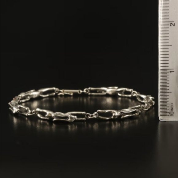 GORGEOUS SS Silver Jumping Rabbit Bracelet - M - 8.75" - A Unique Great Gift! - Picture 2 of 4